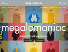 Tablet Screenshot of megalomaniacwine.com